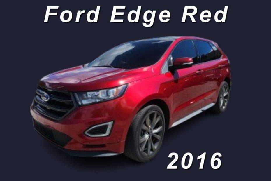 Ford Edge 2016 Red